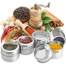 Porta Tempero Inox Magnético Com Imã Para Geladeira e Suporte