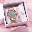 Relógio Feminino D'Lux Fashion Quartz + Pulseira (BRINDE)