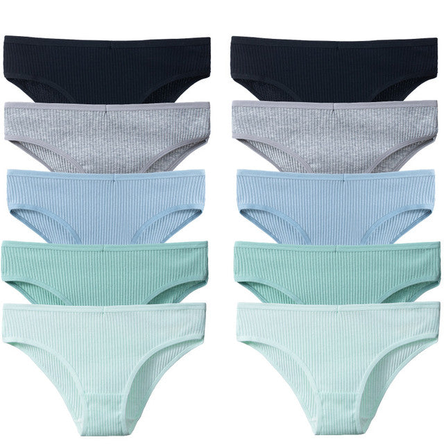 Kit Calcinhas em Algodão Confort Girl - Compre 5 e Leve 10