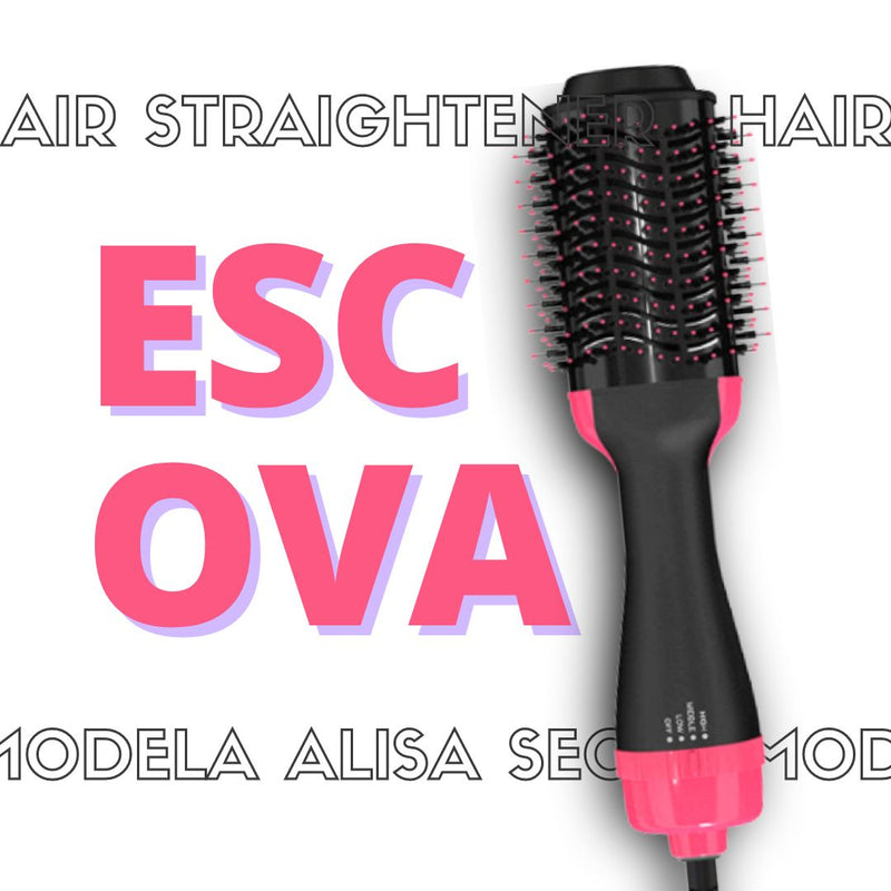 Escova Secadora e Modeladora Bivolt Hair Straightener