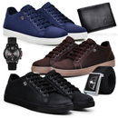 Kit 3 Sapatenis Masculino Casual Polo Fran + Relógio, Carteira, Cinto