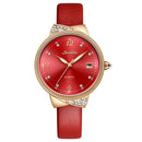 Relógio Feminino com Pulseira de Couro