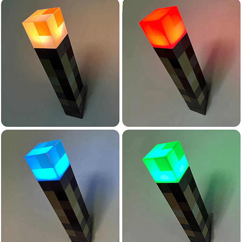 Luminária Decorativa Minecraft Tocha