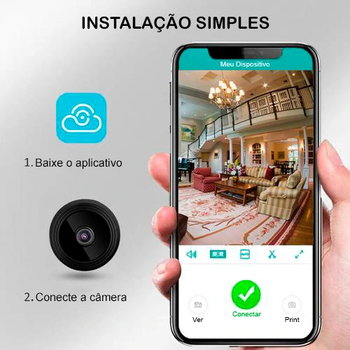 Mini Câmera de Segurança Espiã SpyCam Full HD 1080p