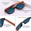 Óculos Polarizado Alça de Madeira KingSeven