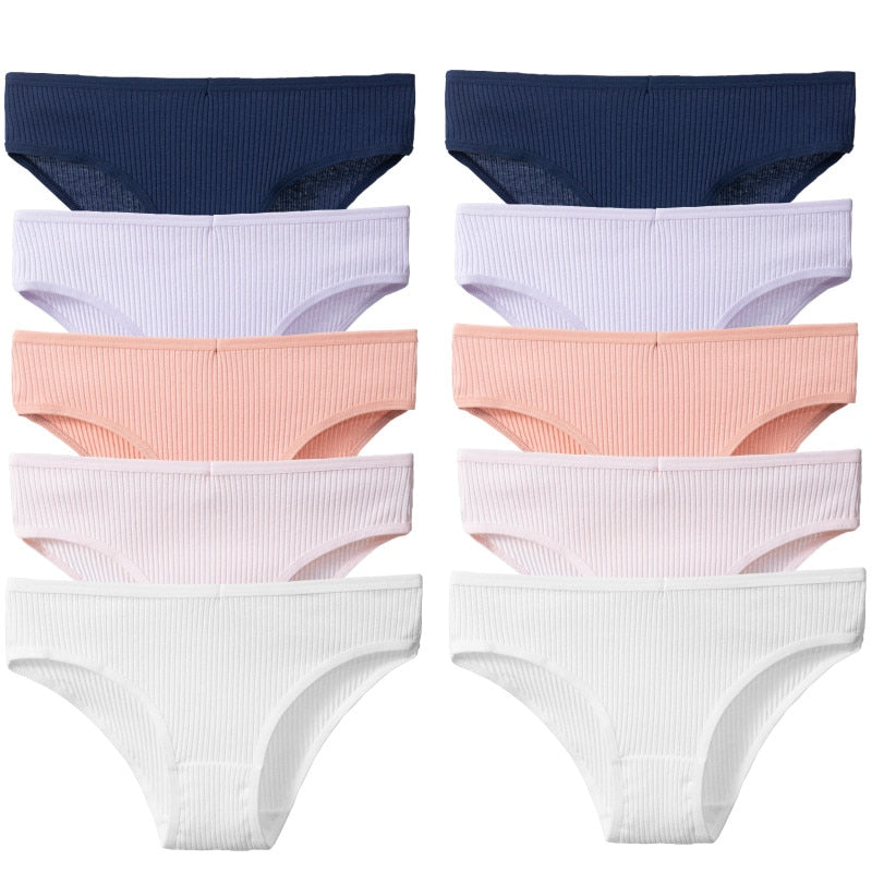 Kit Calcinhas em Algodão Confort Girl - Compre 5 e Leve 10