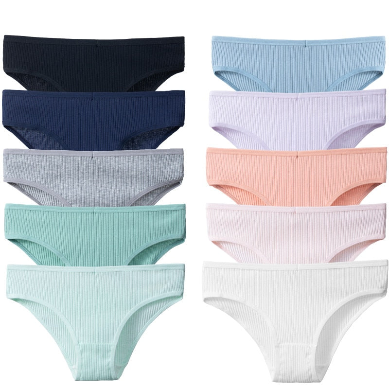 Kit Calcinhas em Algodão Confort Girl - Compre 5 e Leve 10