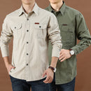 Camisa Social Militar + Relógio a Prova da Água [SUPER ELEGANTE]