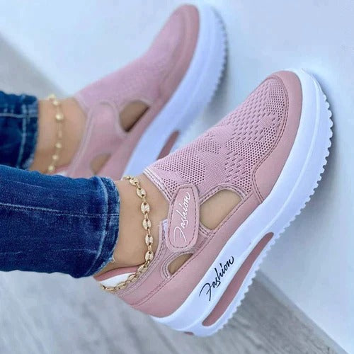 Tênis Ortopédico Feminino Flower Fashion