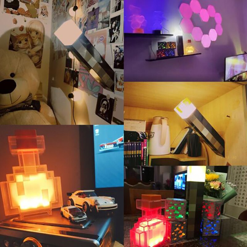 Luminária Decorativa Minecraft Tocha