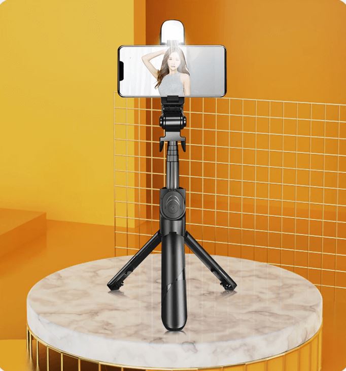 Tripé Portátil Para Celular Full Light - Luz, Bluetooth e Controle Remoto