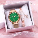 Relógio Feminino D'Lux Fashion Quartz + Pulseira (BRINDE)