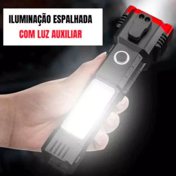 Lanterna Tática Falcon Indestrutível 4 em 1 Lanterna [ULTRA POTENTE]